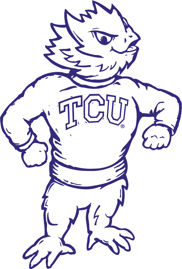 TCU Horned Frogs 1997-2005 Mascot Logo v2 diy iron on heat transfer